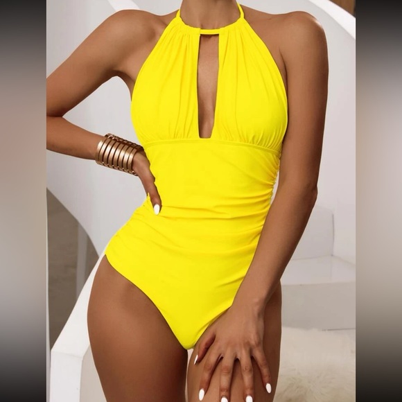 Luxe ruched one piece swimsuit - Picture 1 of 16